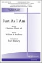 Just as I Am SATB choral sheet music cover